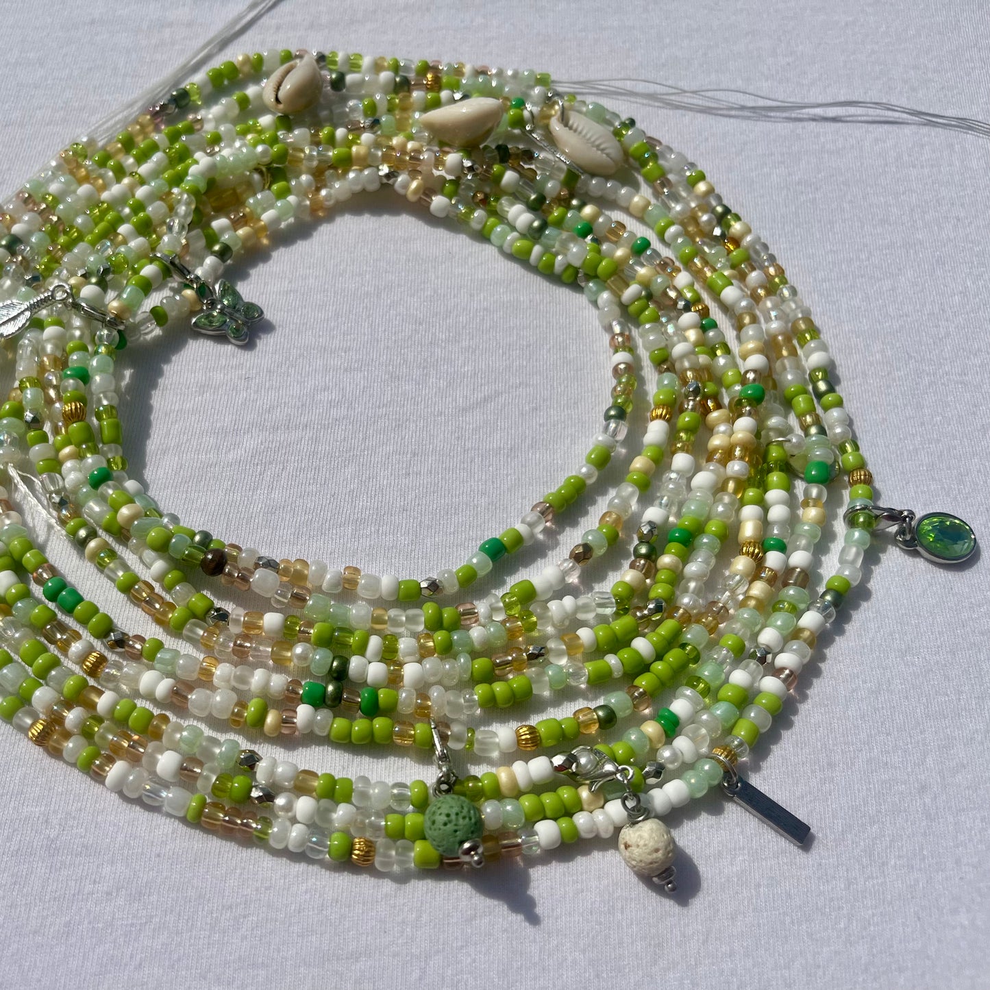 Green Goddess - Summer Waist Beads